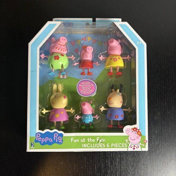 PEPPA PIG Fun at the Fair 6 Piece Figure Toy Set Walmart Exclusive NEW - Picture 1 of 5